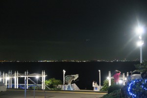 海ほたるから羽田方面の夜景。